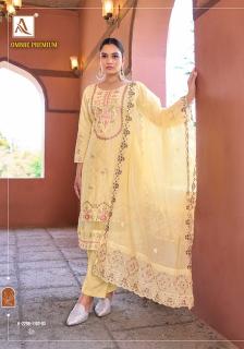 Alok suit ombre premium punjabi suits dress material wholesale